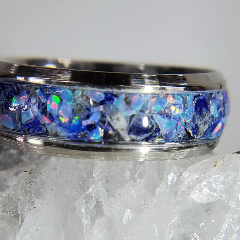 Lapis Lazuli & Blue Opal Ring